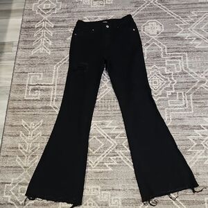 Women's Black Flared Jeans